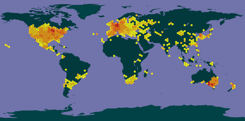 distribution of common carp globally